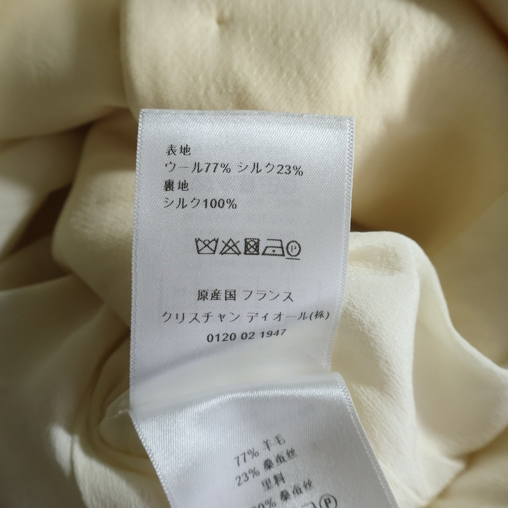Christian Dior(クリスチャンディオール) ウール シルク ベスト ジレ ワンピース 111D01A1166 アイボリー 34 レディース