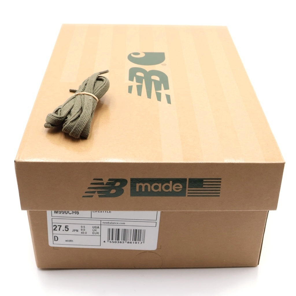 New Balance(ニューバランス) ×Carhartt 990V6 Workwearワークウェア ブラウン US9.5/27.5cm M990CH6