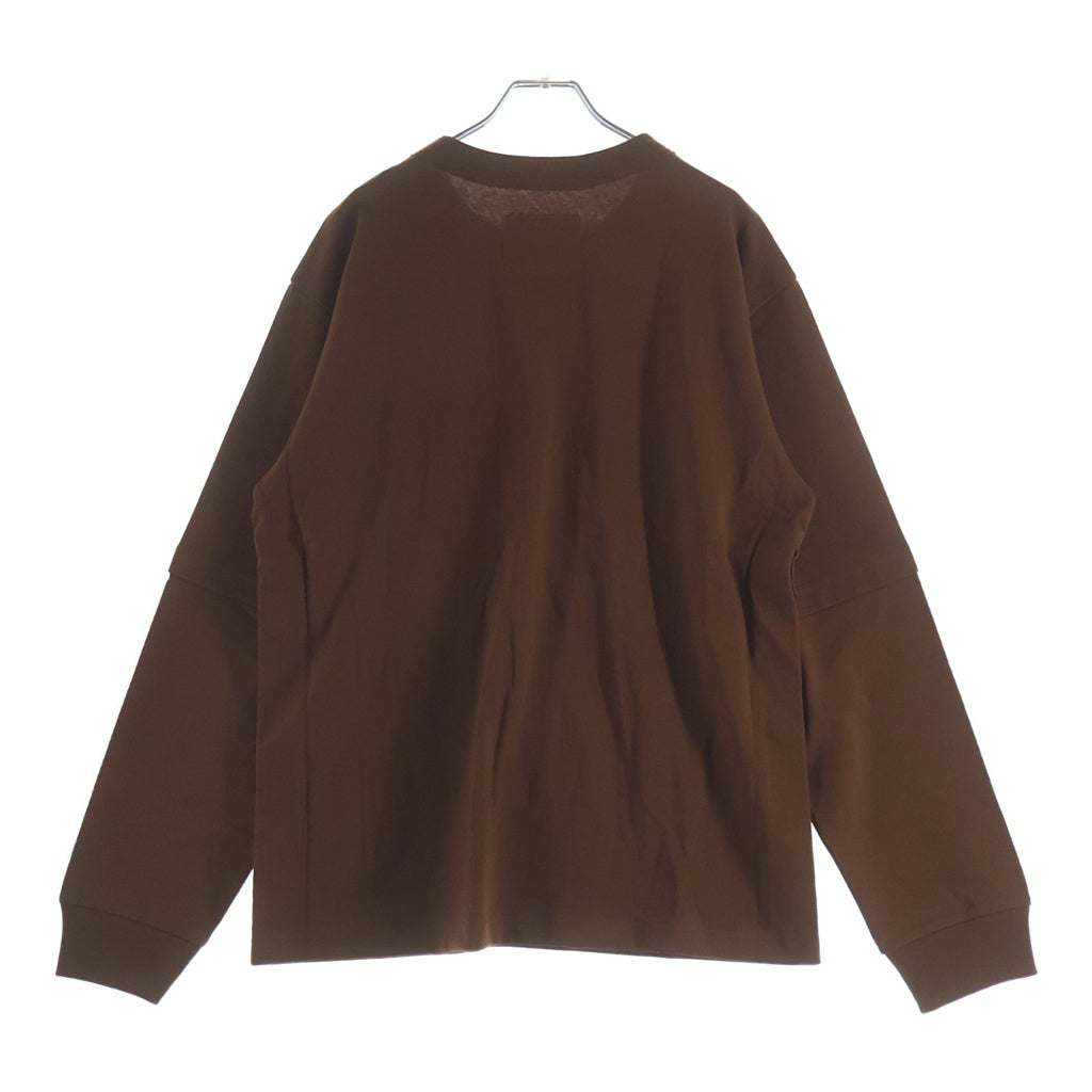 Sacai(サカイ) ×Carhartt フロントロゴ スウェット トレーナー ブラウン 25-00994S