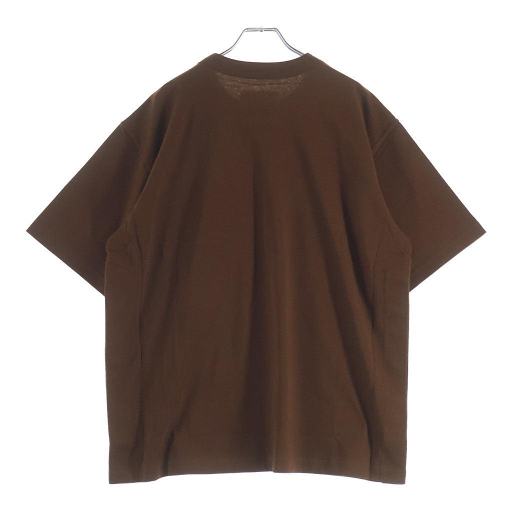 Sacai(サカイ) ×Carhartt フロントロゴ クルーネックTシャツ カットソー ブラウン 25-00995S