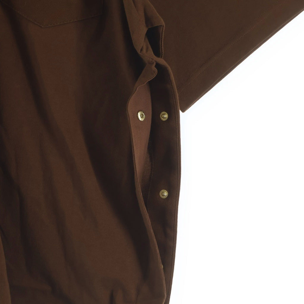 Sacai(サカイ) ×Carhartt フロントロゴ クルーネックTシャツ カットソー ブラウン 25-00995S