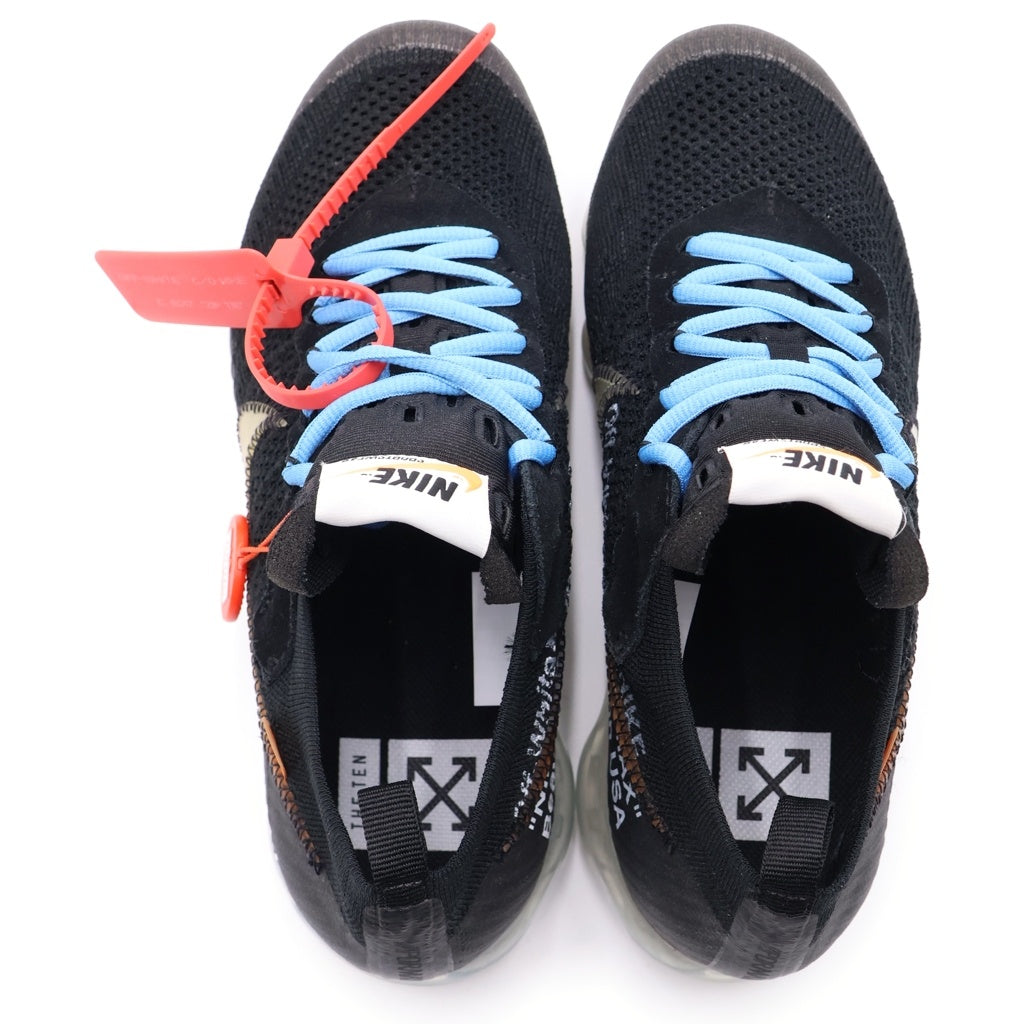 NIKE(ナイキ) ×OFF-WHITE Air Vapormax Black/Total Orange/Clear ナイキ エアヴェイパーマックス ブラック/トータルオレンジ/クリアUS9.5/27.5cm