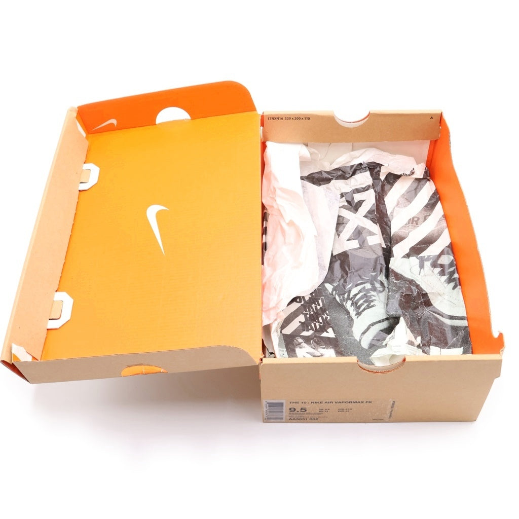 NIKE(ナイキ) ×OFF-WHITE Air Vapormax Black/Total Orange/Clear ナイキ エアヴェイパーマックス ブラック/トータルオレンジ/クリアUS9.5/27.5cm