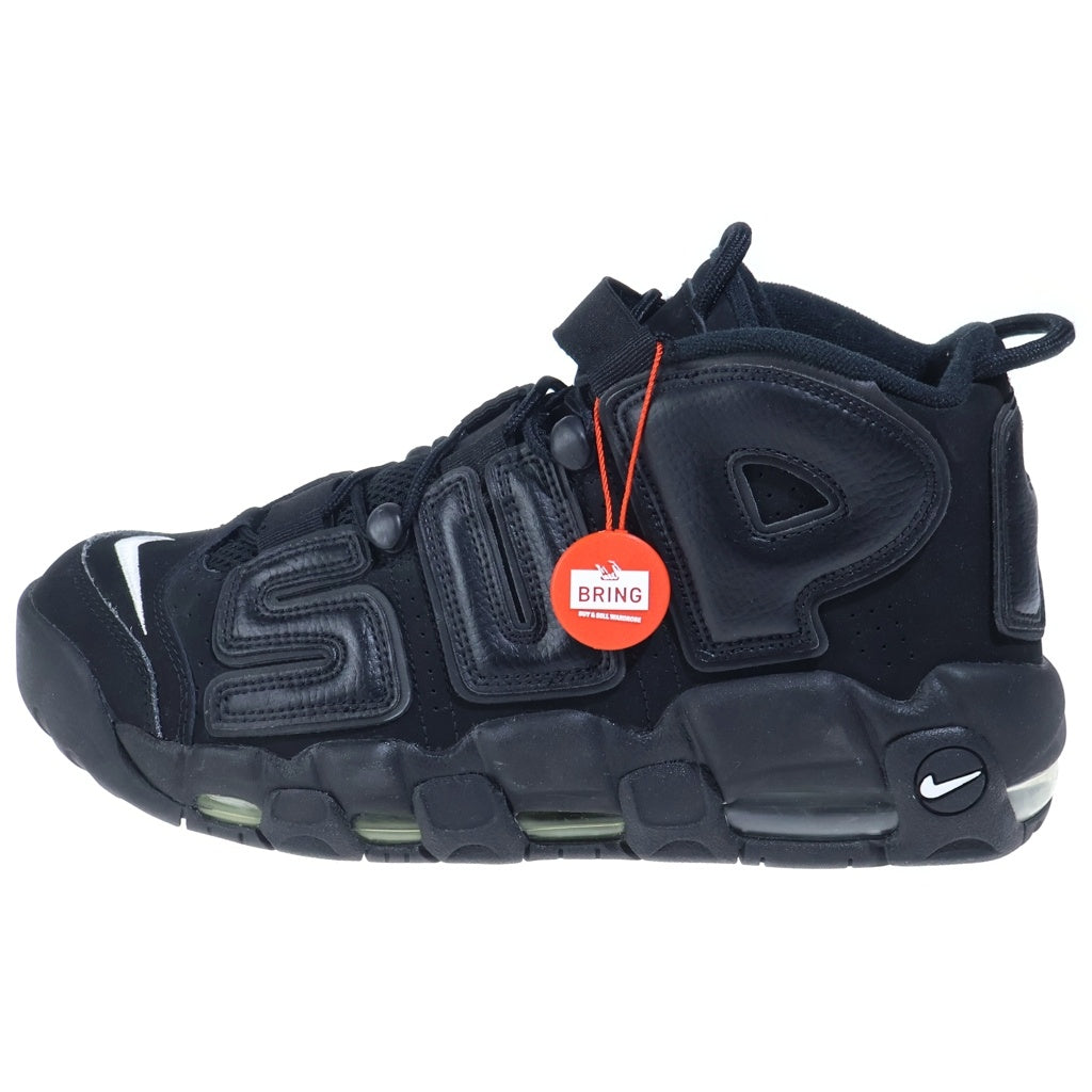 NIKE(ナイキ) 17SS ×AIR MORE UPTEMPO 902290-001 シュプリーム エアモアアップテンポ モアテン ハイカットスニーカー ブラック US9.5/27.5cm
