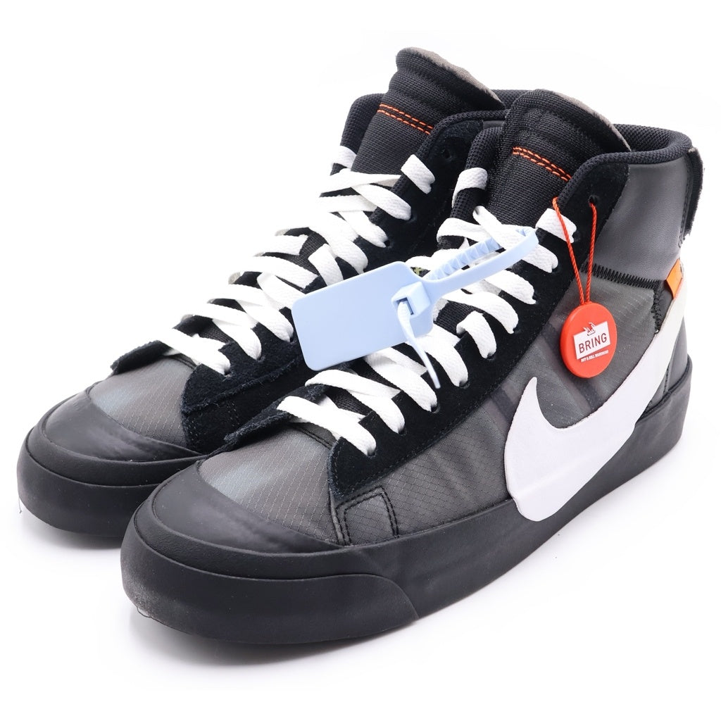 NIKE(ナイキ) ×OFF-WHITE BLAZER STUDIO MID GRIM REAPER オフホワイト ブレーザースタジオ ミッドグリムリーパー ミッドカットスニーカー ブラック US9.5/27.5cm AA3832-001