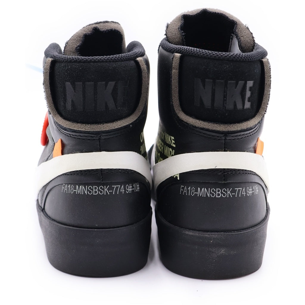 NIKE(ナイキ) ×OFF-WHITE BLAZER STUDIO MID GRIM REAPER オフホワイト ブレーザースタジオ ミッドグリムリーパー ミッドカットスニーカー ブラック US9.5/27.5cm AA3832-001