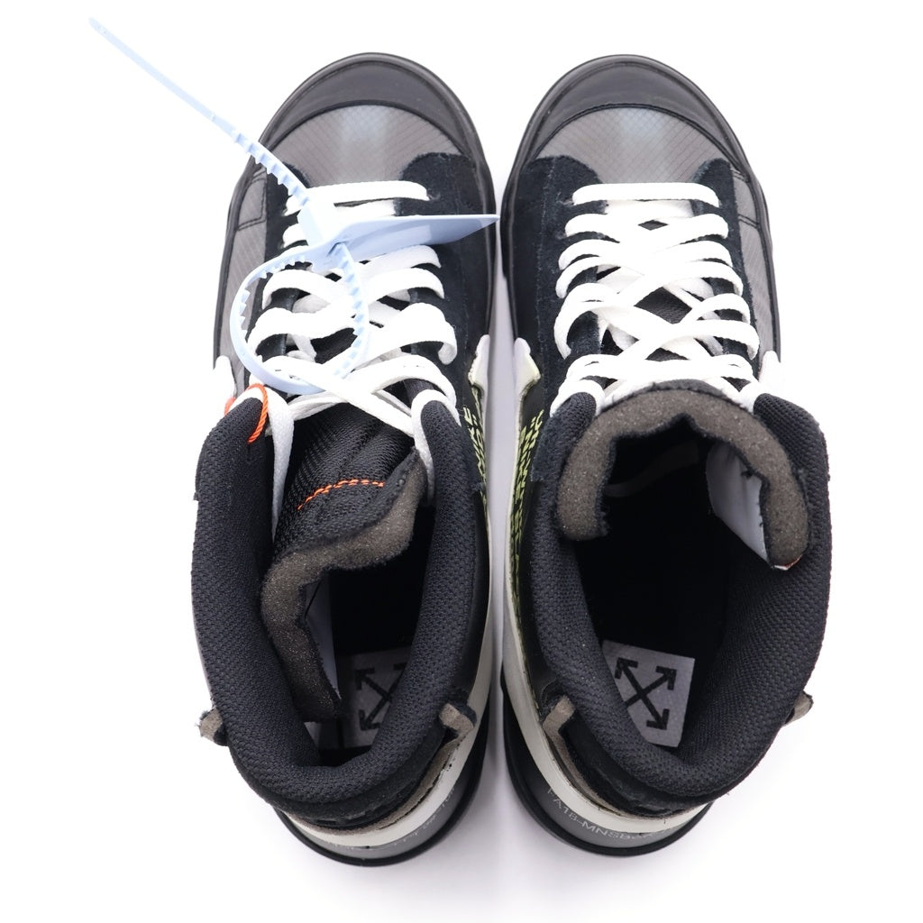 NIKE(ナイキ) ×OFF-WHITE BLAZER STUDIO MID GRIM REAPER オフホワイト ブレーザースタジオ ミッドグリムリーパー ミッドカットスニーカー ブラック US9.5/27.5cm AA3832-001
