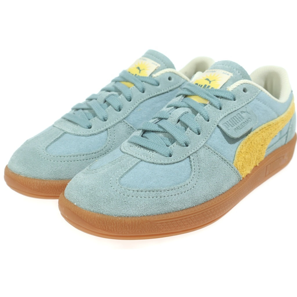 PUMA(プーマ) PALERMO WEATHERED GREEN MOON パレルモ ウェザード グリーンムーン スウェードローカットスニーカー グリーン US7/26cm 401722-01