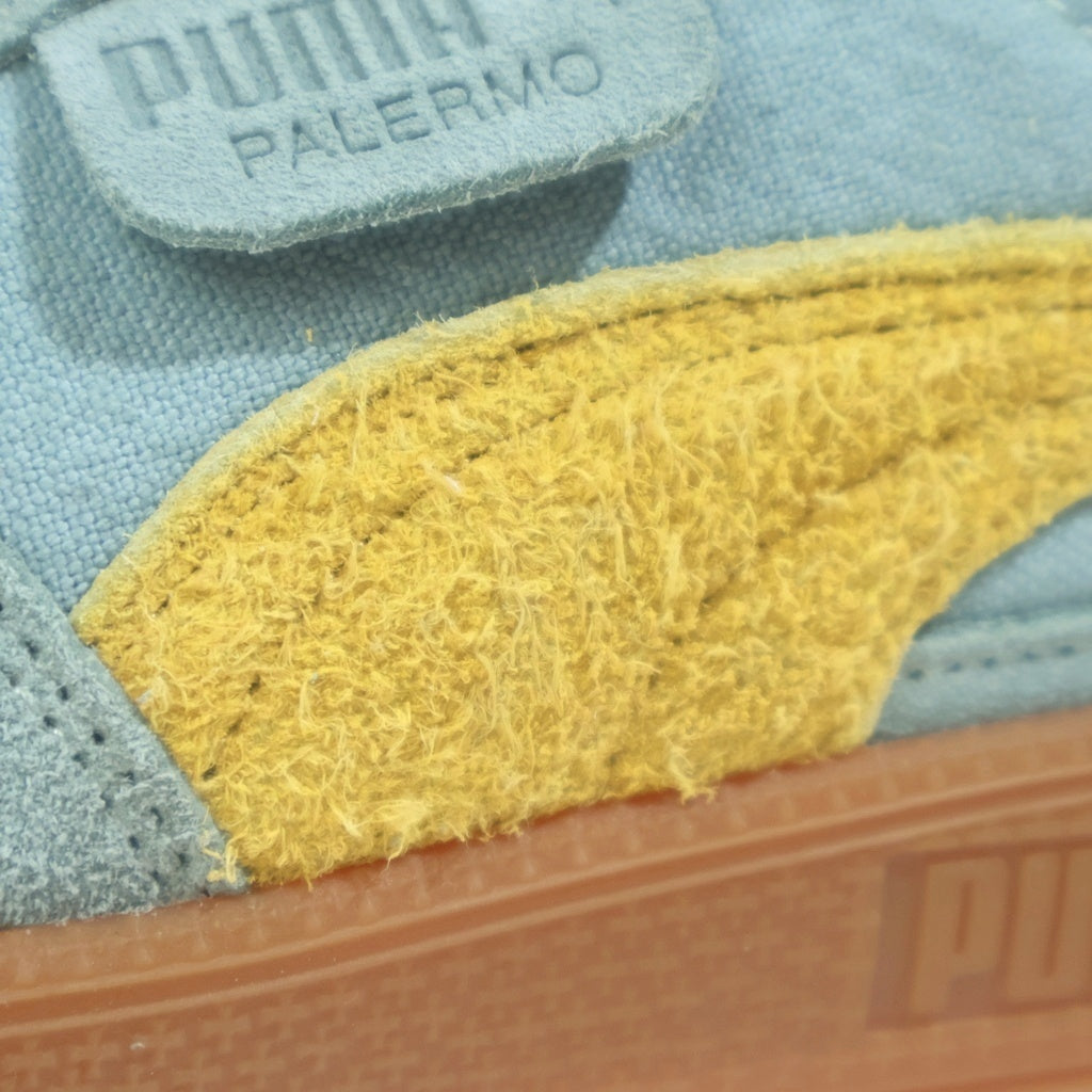 PUMA(プーマ) PALERMO WEATHERED GREEN MOON パレルモ ウェザード グリーンムーン スウェードローカットスニーカー グリーン US7/26cm 401722-01