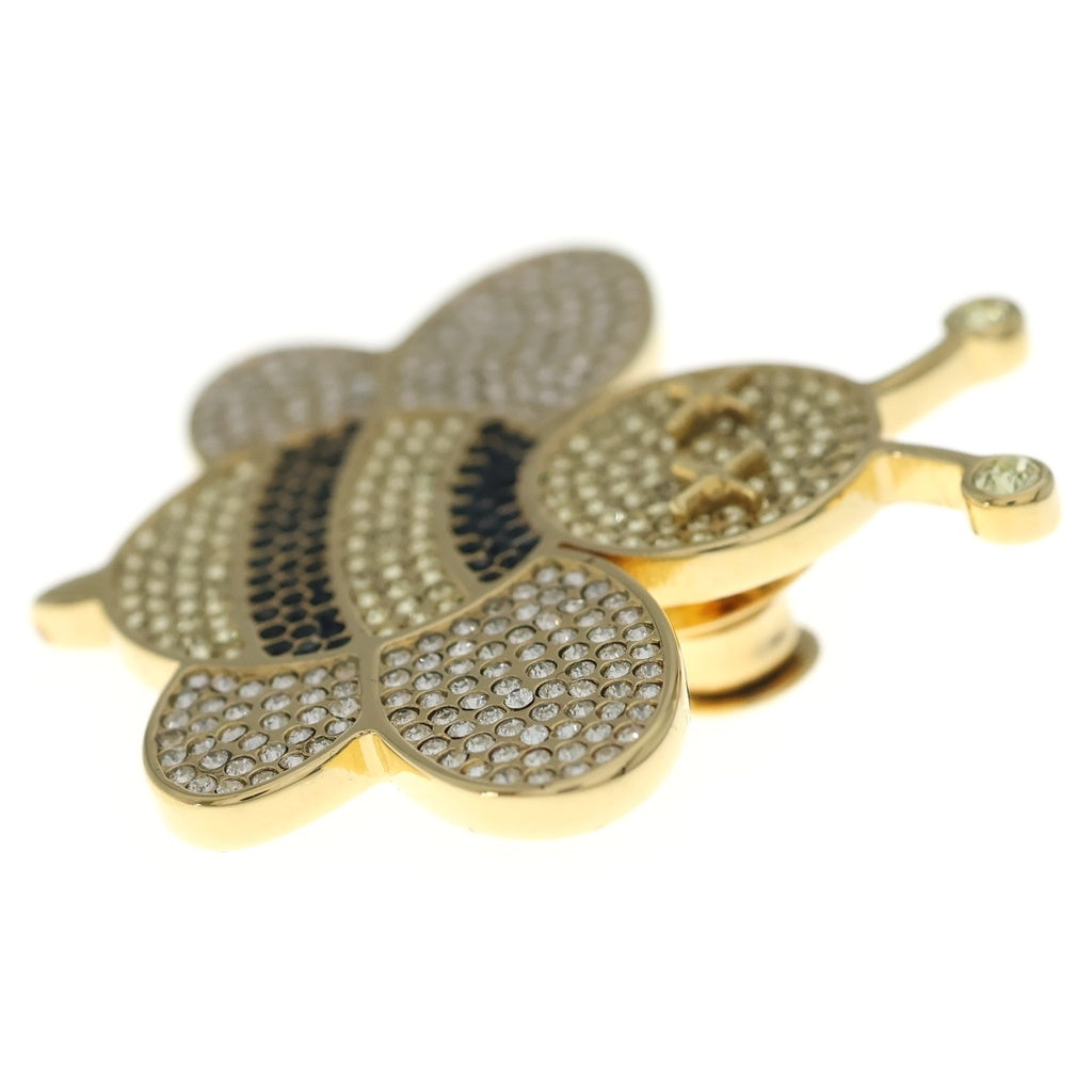 DIOR(ディオール) x Kaws Bee Pin Yellow ラインストーン ブローチ ピン ゴールド レディース