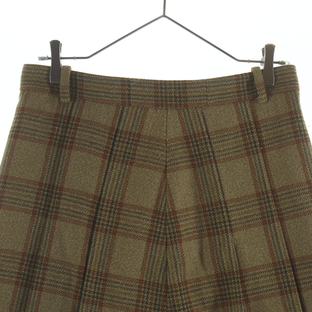 GUCCI(グッチ) チェック プリーツスカート レディース ベージュ 530683 ZLD97