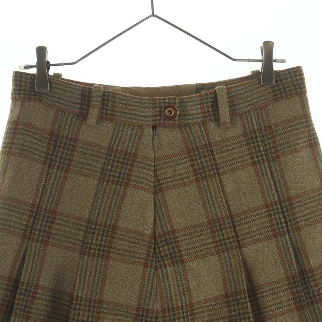 GUCCI(グッチ) チェック プリーツスカート レディース ベージュ 530683 ZLD97