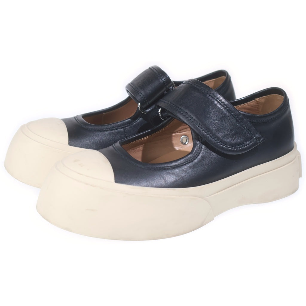 MARNI(マルニ) 23SS MARYJANE PABLO メリージェーン レザースニーカー レディース ブラック SNZW003120