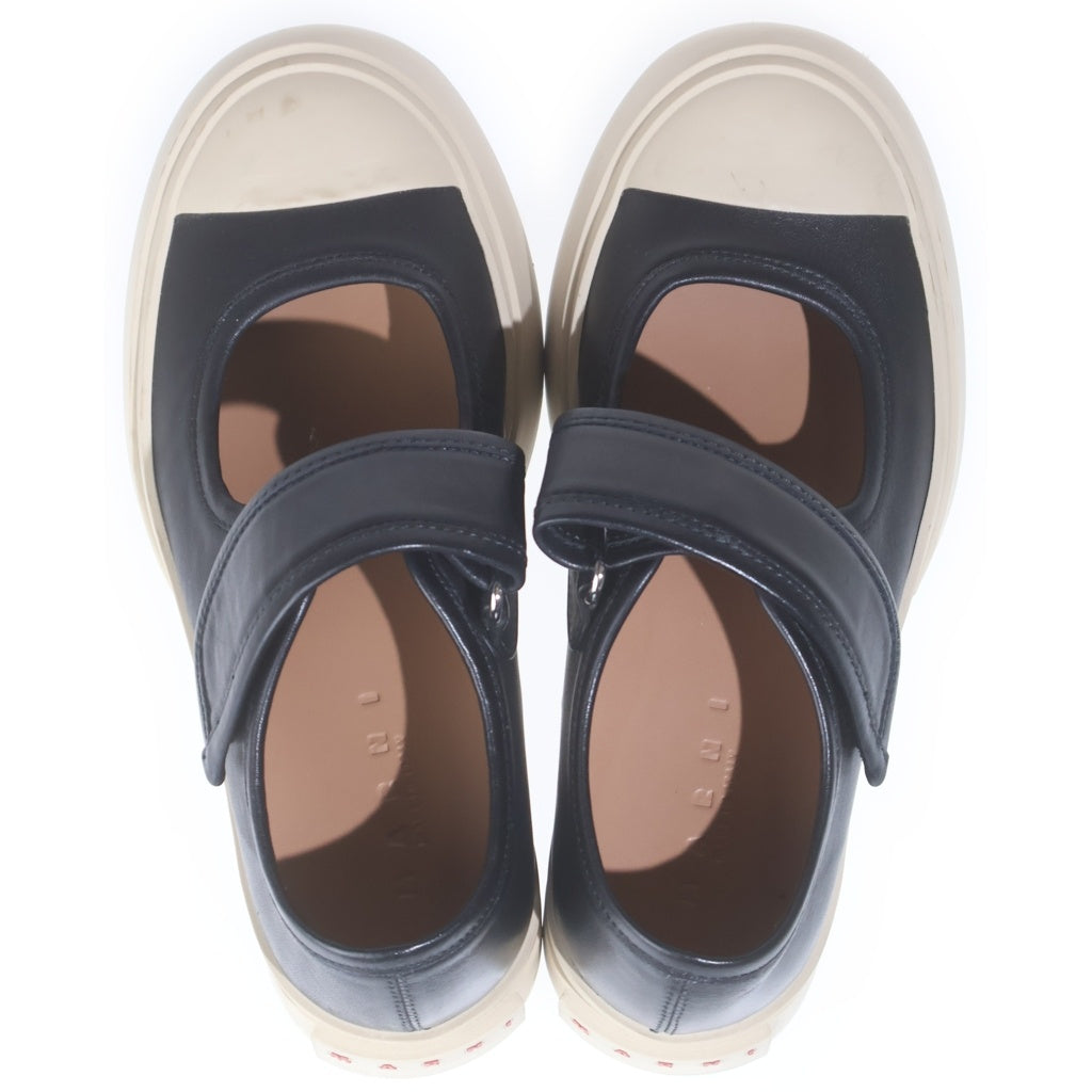 MARNI(マルニ) 23SS MARYJANE PABLO メリージェーン レザースニーカー レディース ブラック SNZW003120