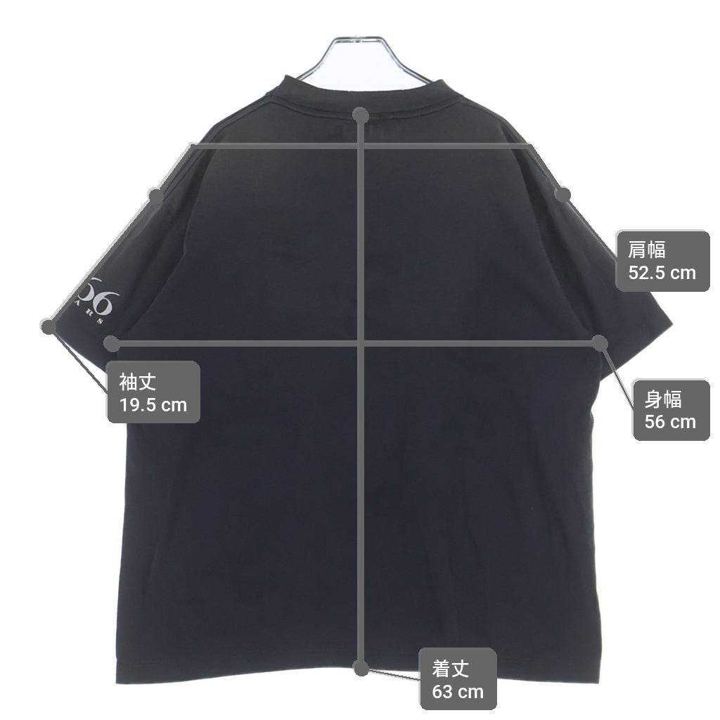 SAINT MICHAEL(セントマイケル) 26SS SAINT666 セイント666 バックプリント クルーネック半袖カットソーTシャツ ブラック SM-MK8-0000-006
