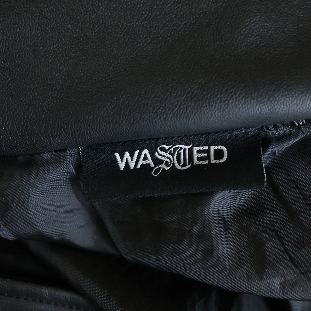 Wasted Paris(ウェイステッド パリス) ジップアップパファージャケット ブラック