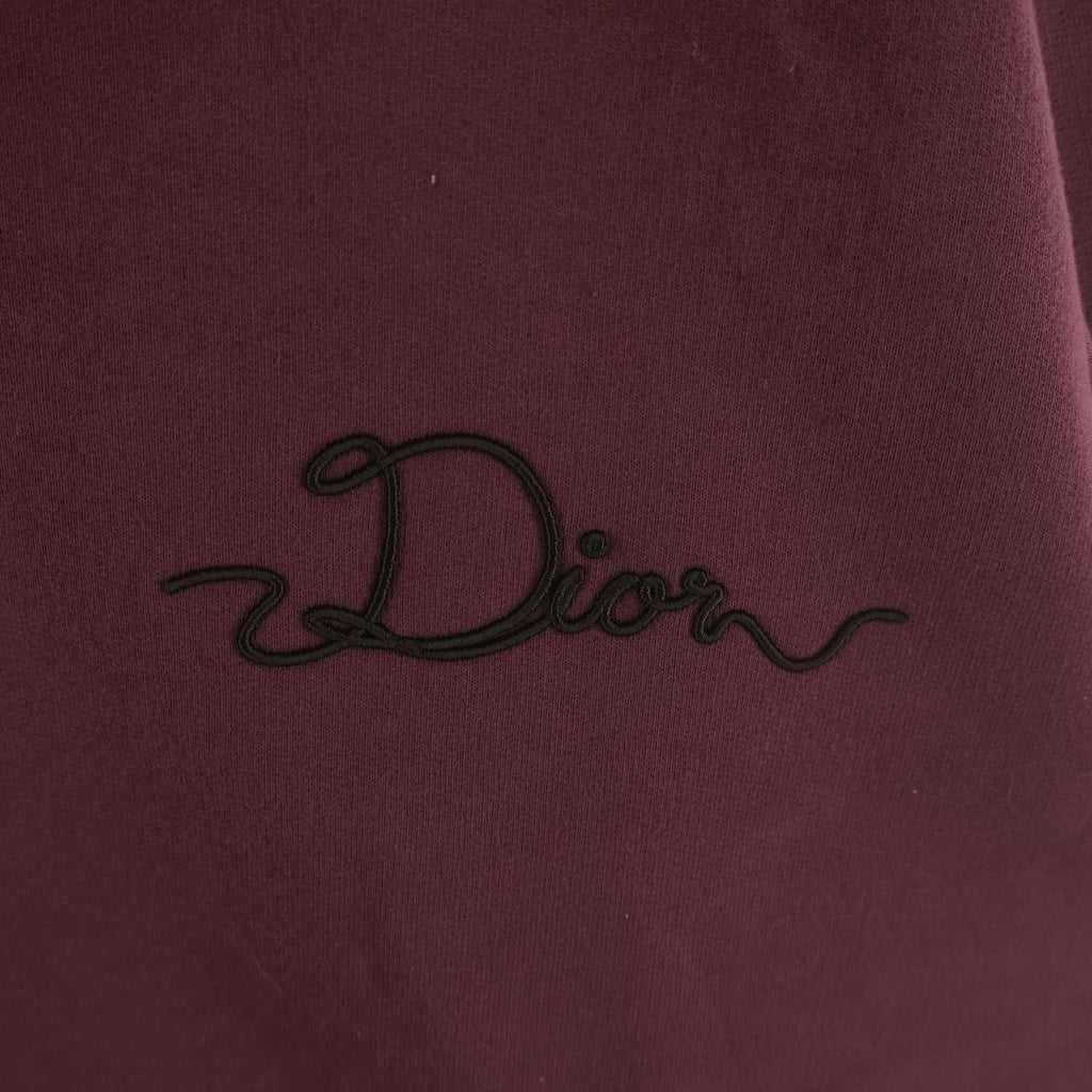 DIOR(ディオール) 26SS Ribbon Sweatshirt リボングラフィックロゴ トレーナー クルーネックスウェット バーガンディー 613J694B0531
