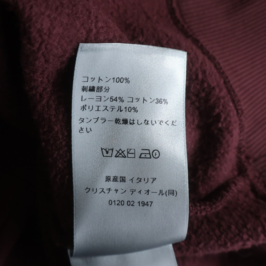 DIOR(ディオール) 26SS Ribbon Sweatshirt リボングラフィックロゴ トレーナー クルーネックスウェット バーガンディー 613J694B0531
