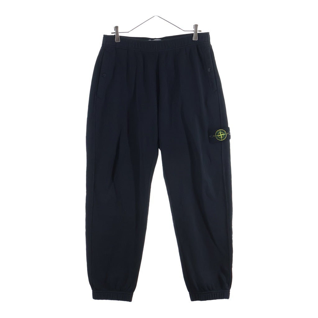 STONE ISLAND(ストーンアイランド) ロゴパッチ スウェットパンツ ブラック L1S156200004S0410