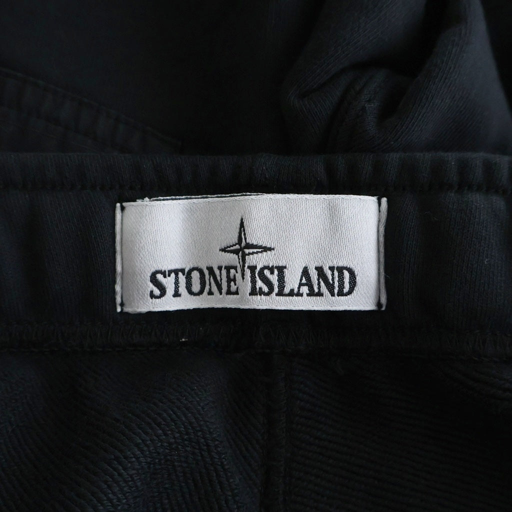 STONE ISLAND(ストーンアイランド) ロゴパッチ スウェットパンツ ブラック L1S156200004S0410