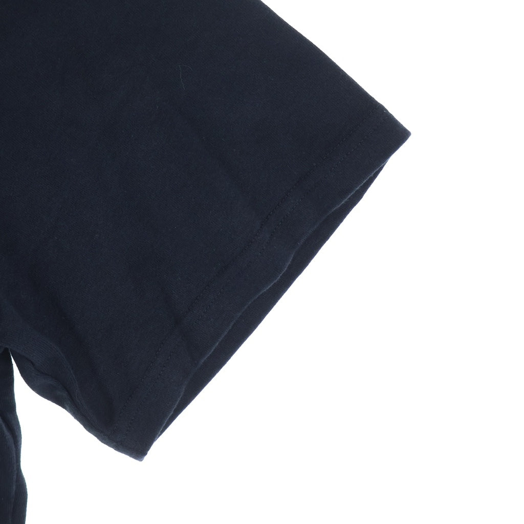 J.W.ANDERSON(ジェー ダブリュー アンダーソン) 25SS ANCHOR EMBROIDERY T-SHIRT フロントロゴ刺繍 クルーネック半袖カットソーTシャツ ブラック JT0257PG1510999