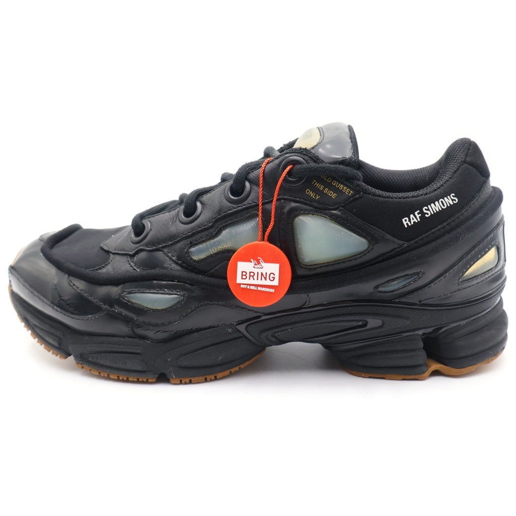 adidas by RAF SIMONS(アディダス バイ ラフシモンズ) OZWEEGO BUNNY レザーローカットスニーカー ブラック US8/26cm S81162
