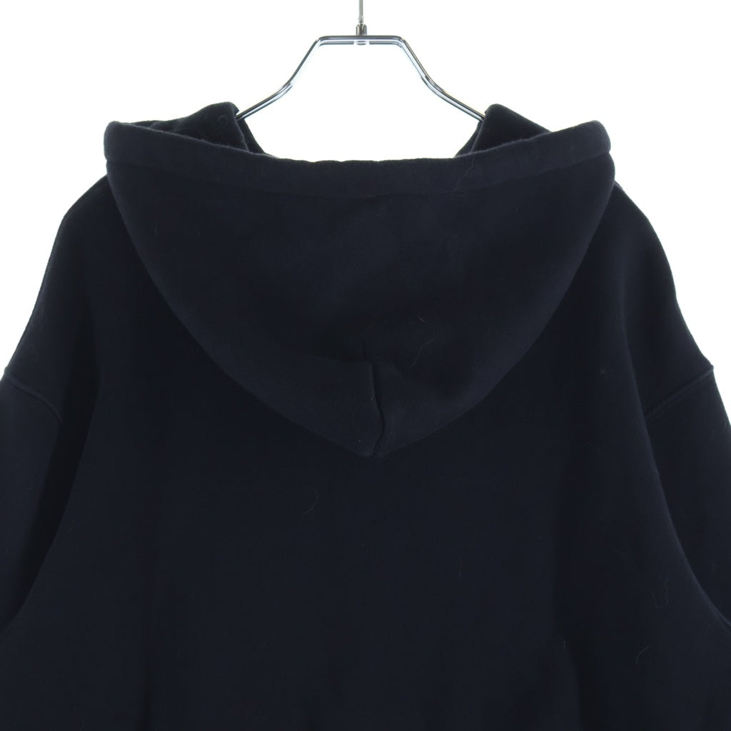 ALEXANDER WANG(アレキサンダーワン) ESSENTIAL TERRY HOODIE エッセンシャル テリー フロントロゴ プルオーバースウェットパーカー ブラック 4CC3242101