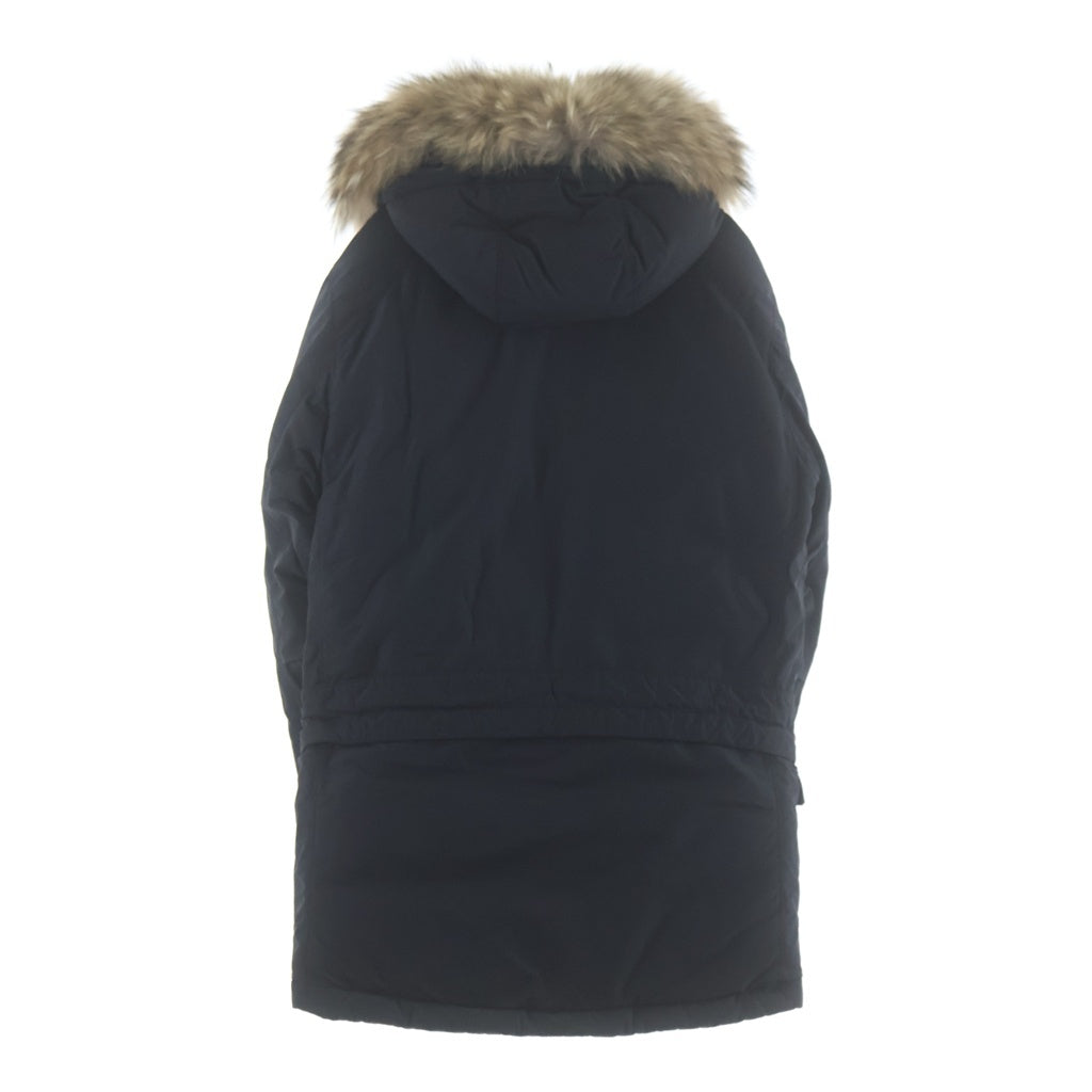 STONE ISLAND(ストーンアイランド) MICRO REPS DOWN ダブルポケット ジップアップ ファー付きフーデットダウンジャケット ブラック 611540926-A