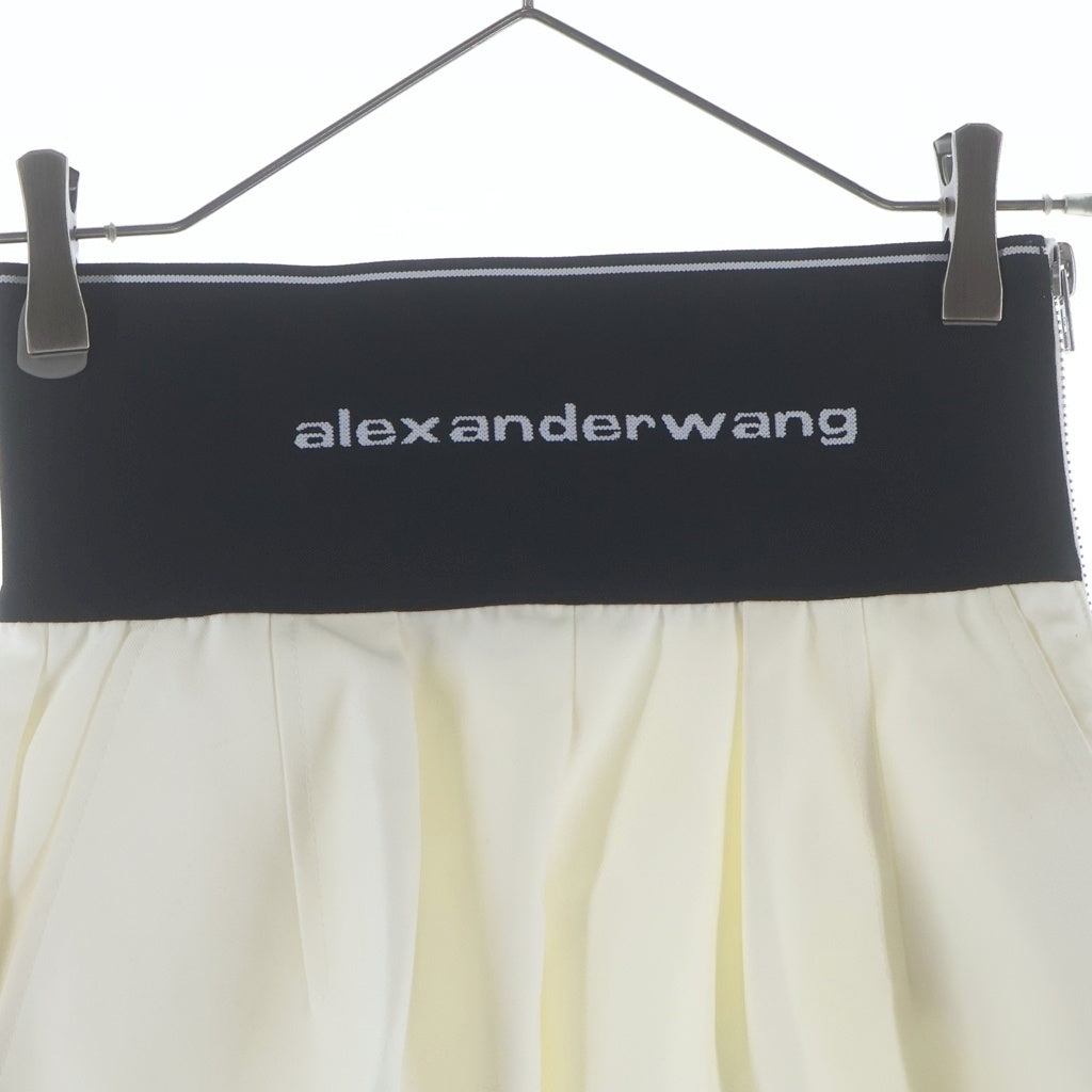 ALEXANDER WANG(アレキサンダーワン) ウエストロゴ ショートパンツ アイボリー 1WC1224450 レディース
