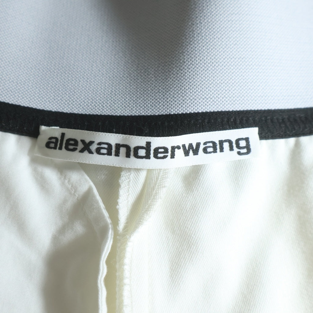 ALEXANDER WANG(アレキサンダーワン) ウエストロゴ ショートパンツ アイボリー 1WC1224450 レディース