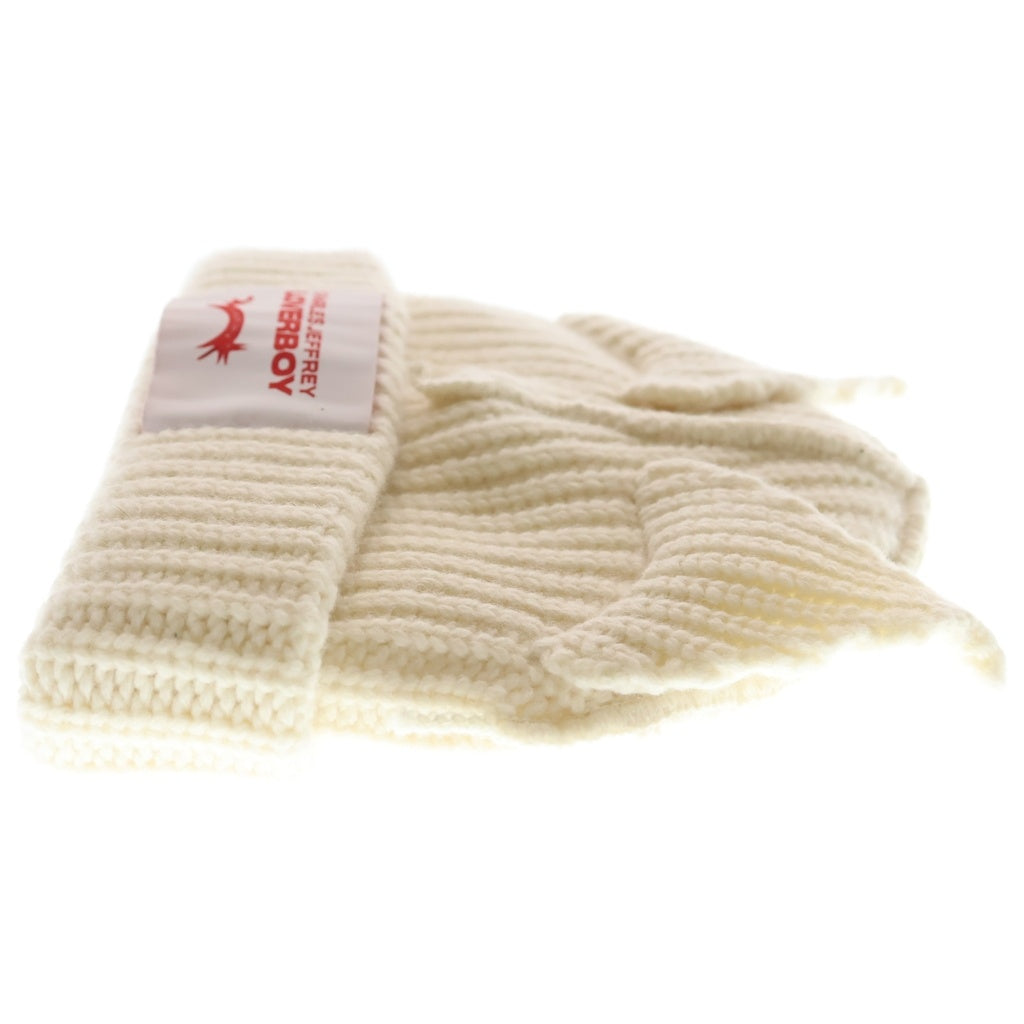 CHARLES JEFFREY LOVERBOY(チャールズジェフリーラバーボーイ) LOVERBOY CHUNKY EARS BEANIE チャンキー イアーズ ビーニー ニット帽 アイボリー レディース