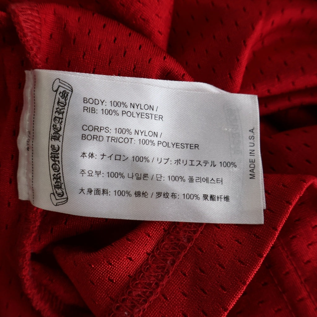 CHROME HEARTS(クロムハーツ) MESH WARM UP JERSEY CHプリントメッシュ長袖カットソー レッド
