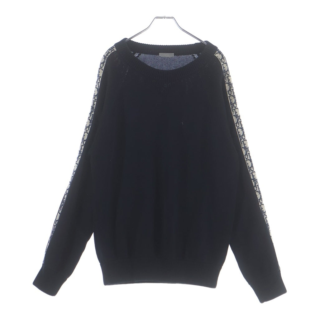 Christian Dior(クリスチャンディオール) オブリーク トロッター 長袖ニット ブラック 113M638AT187