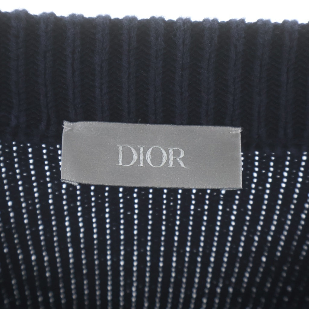 Christian Dior(クリスチャンディオール) オブリーク トロッター 長袖ニット ブラック 113M638AT187