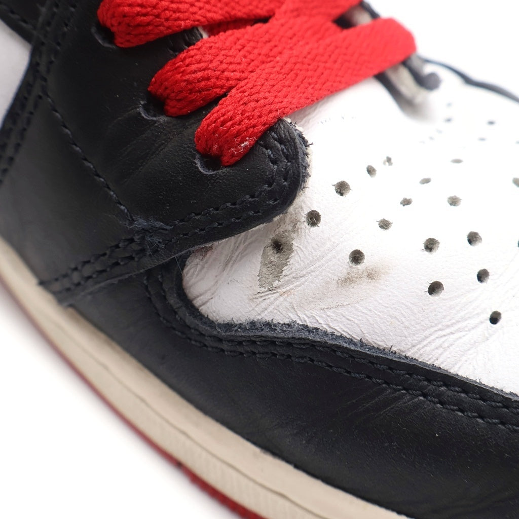 NIKE(ナイキ) AIR JORDAN 1 RETRO HIGH OG エアジョーダン1 レトロ レザーハイカットスニーカー レッド/ホワイト US11/29cm DZ5485-106