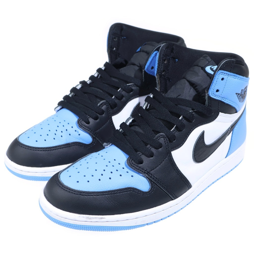 NIKE(ナイキ) AIR JORDAN 1 RETRO HIGH OG UNIVER SITY BLUE エアジョーダン1 レトロ レザーハイカットスニーカー ブルー/ブラック US11/29cm DZ5485-106