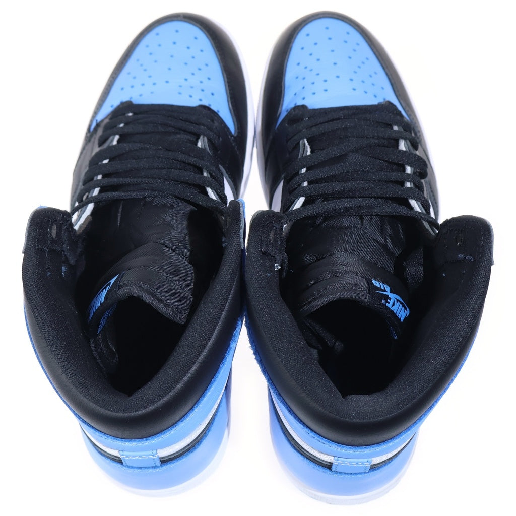 NIKE(ナイキ) AIR JORDAN 1 RETRO HIGH OG UNIVER SITY BLUE エアジョーダン1 レトロ レザーハイカットスニーカー ブルー/ブラック US11/29cm DZ5485-106