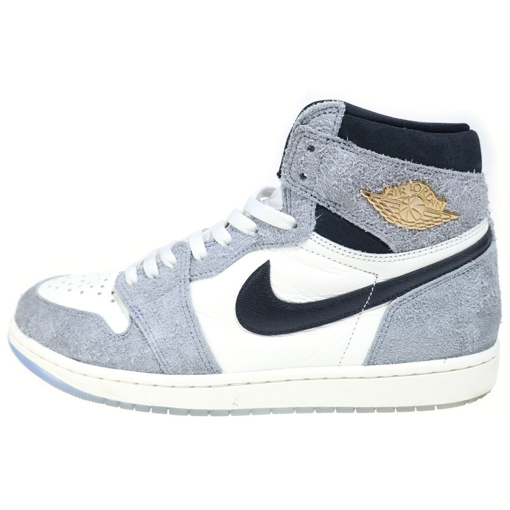 NIKE(ナイキ) AIR JORDAN RETRO HIGH OG COOL GREY エアジョーダン1 レトロ レザーハイカットスニーカー グレー/ホワイト DZ5485-003