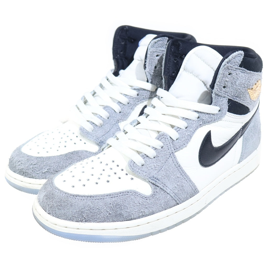 NIKE(ナイキ) AIR JORDAN RETRO HIGH OG COOL GREY エアジョーダン1 レトロ レザーハイカットスニーカー グレー/ホワイト DZ5485-003