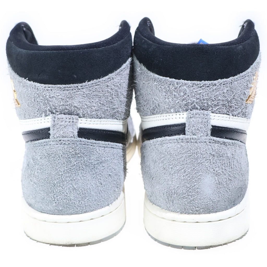 NIKE(ナイキ) AIR JORDAN RETRO HIGH OG COOL GREY エアジョーダン1 レトロ レザーハイカットスニーカー グレー/ホワイト DZ5485-003