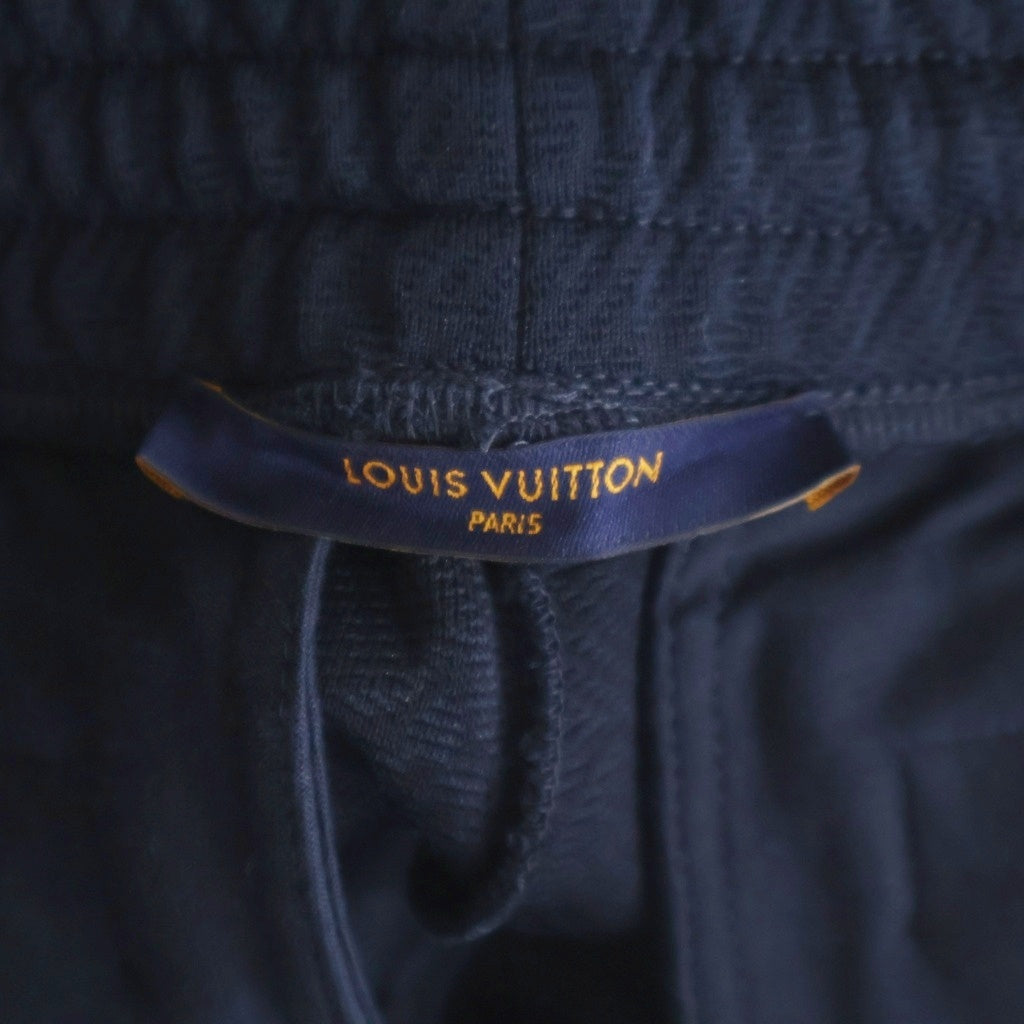 LOUIS VUITTON(ルイヴィトン) モノグラム ジャカード トラックパンツ スウェットパンツ ネイビー RM201Q NPS HHY44W