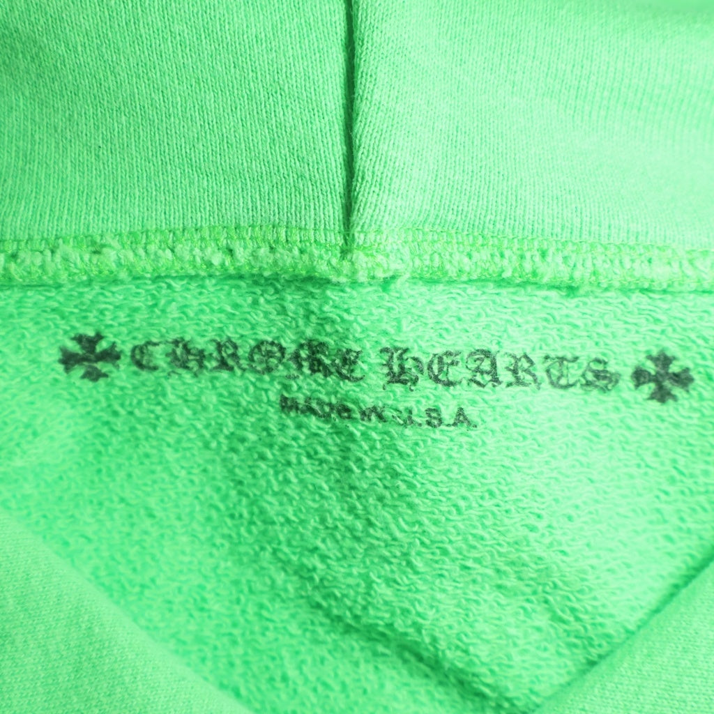 CHROME HEARTS(クロムハーツ) 21AW ×MATTY BOY PPO SEXRCD GRN HD PLVR sex recordsプリントパーカー グリーン