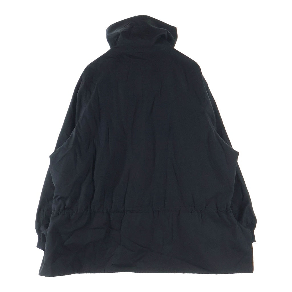REGULATION Yohji Yamamoto MEN(レギュレーションヨウジヤマモトメン) NY/C TWILL SHIRRING DETAIL JACKET ジップアップ シーリング ディテイル ジャケット ブラック FM-J54-600