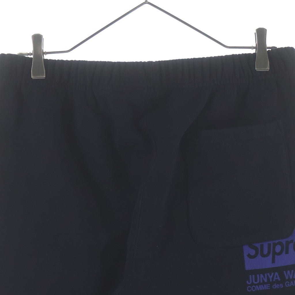 SUPREME(シュプリーム) 21AW ×JUNYA WATANABE COMME des GARCONS MAN Sweat Pants バックロゴプリント スウェットジョガーパンツ ブラック