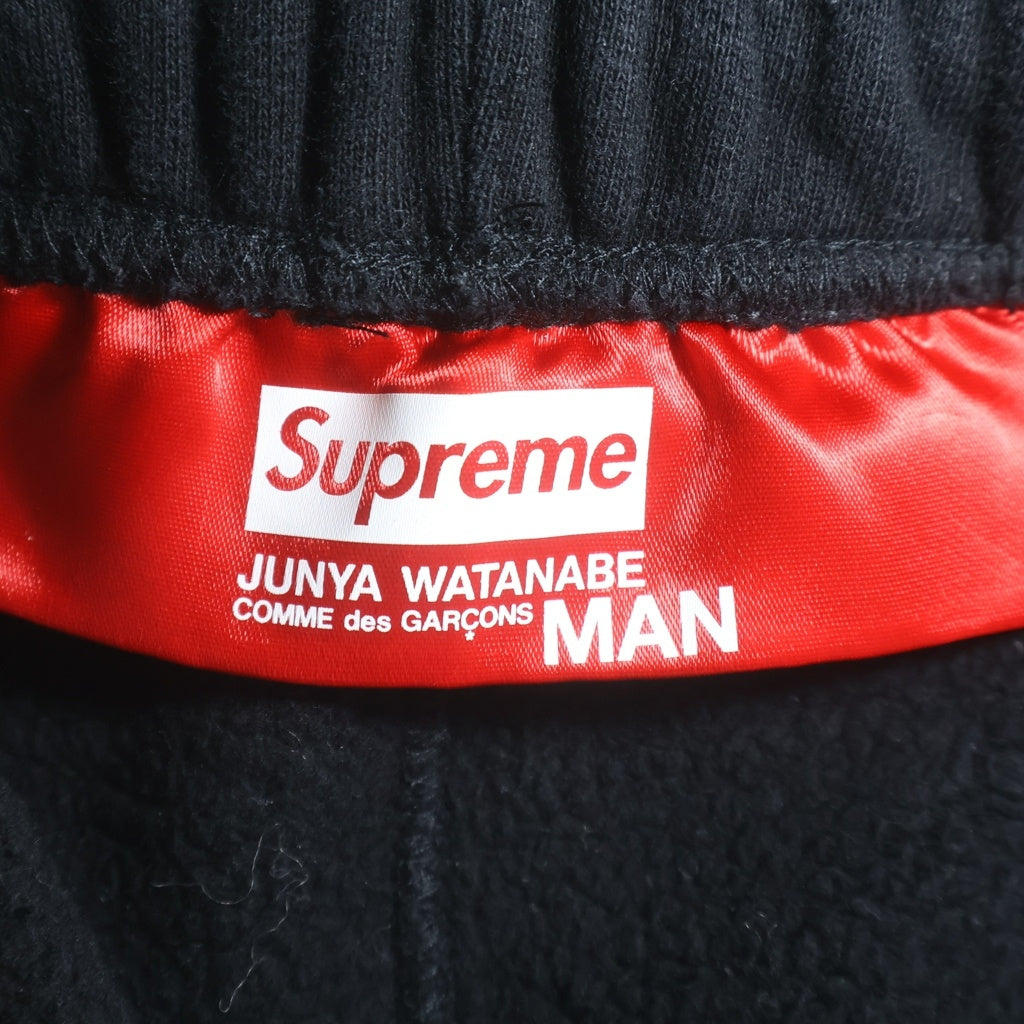 SUPREME(シュプリーム) 21AW ×JUNYA WATANABE COMME des GARCONS MAN Sweat Pants バックロゴプリント スウェットジョガーパンツ ブラック