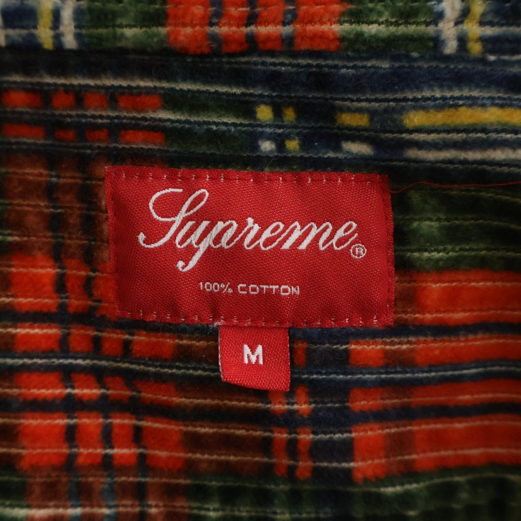 SUPREME(シュプリーム) 22SS Courduroy Shirt ボタンアップ チェックコーデュロイシャツ マルチ