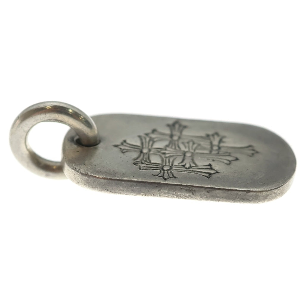 CHROME HEARTS(クロムハーツ) D TAG SML スモールドッグタグ セメタリーエングレイブオールド シルバーネックレストップ