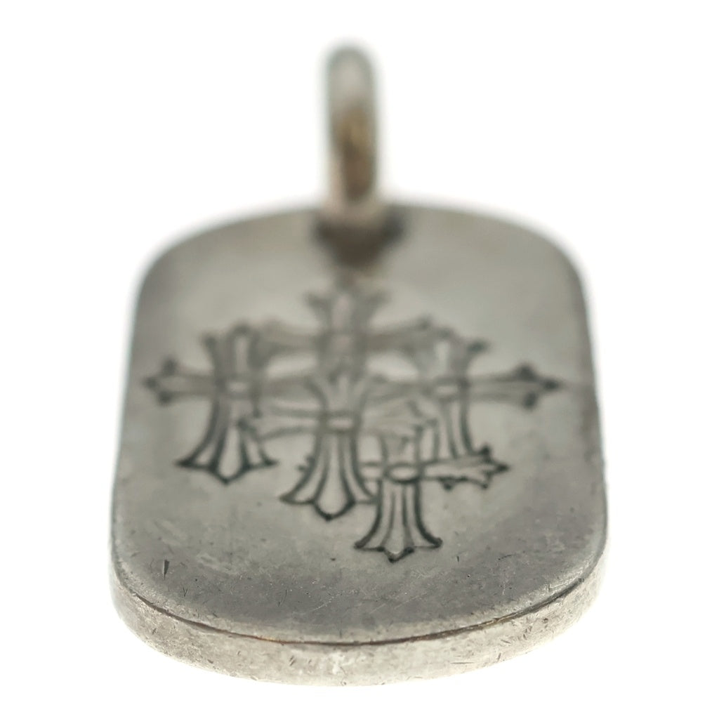 CHROME HEARTS(クロムハーツ) D TAG SML スモールドッグタグ セメタリーエングレイブオールド シルバーネックレストップ