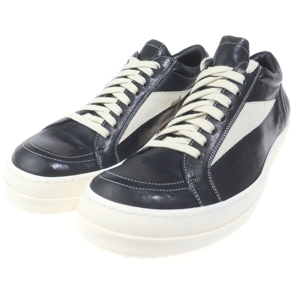 Rick Owens(リックオウエンス) VINTAGE SNEAKS ヴィンテージスニーカー レザーローカットスニーカー ブラック RU01F2897-LGYLVX
