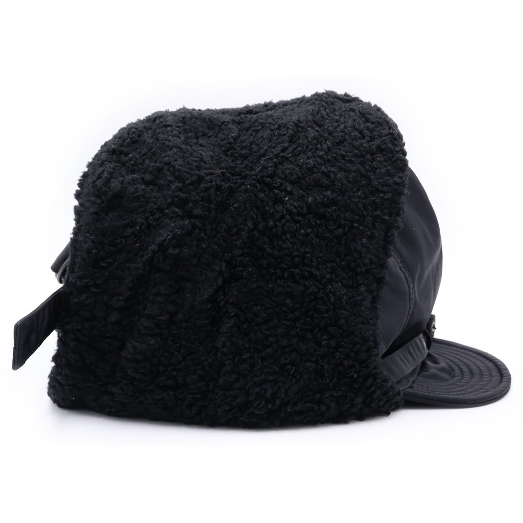 JUNYA WATANABE COMME des GARCONS(ジュンヤワタナベ コムデギャルソン) ベルトデザイン ナイロンフライトキャップ ブラック WR-K601